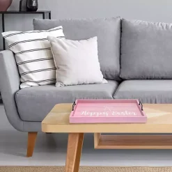 Online Hoppy Easter Wood Tray Easter Decorations