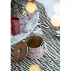 Sale Iron Merry Christmas Lidded Baskets, Set of 2 Christmas Decorations