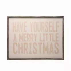 Best Pink Merry Little Christmas Framed Wall Plaque Christmas Art & Wall Decor