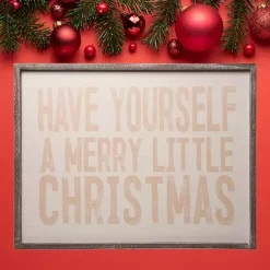 Best Pink Merry Little Christmas Framed Wall Plaque Christmas Art & Wall Decor
