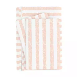 Kirklands Home Duvets|Pink Rugged Stripe 2-pc. Twin Duvet Cover Set