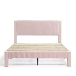 Kirklands Home Beds & Headboards|Upholstered Dalia Queen Platform Bed Pink