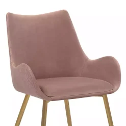 Kirklands Home Dining Chairs|Velvet Avery Dining Chair Pink