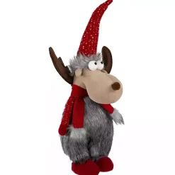 Sale Plush Standing Moose Decoration Christmas Decorations