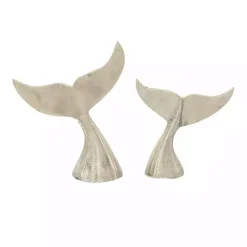 Best Polished Whale Fin 2-pc. Figurine Set Statues & Figurines