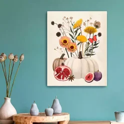 Outlet Pomegranate Harvest Canvas Wall Plaque Fall