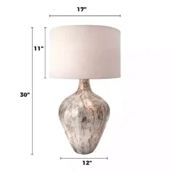 Kirklands Home Table Lamps|Porcini Mottled Glass Table Lamp Tan