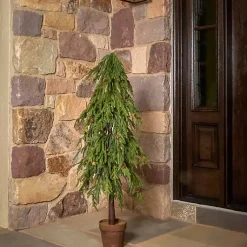 New Potted Soft Touch Norfolk Pine Tree, 48 in. Christmas Arrangements & Garland