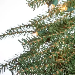 Hot Pre-Lit Assorted Alpine Christmas Trees, Set of 3 Christmas Trees