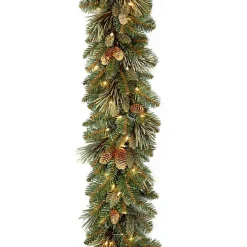 Hot Pre-Lit Carolina Pine Christmas Garland, 9 ft. Christmas Arrangements & Garland