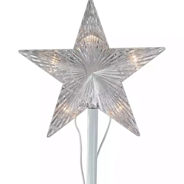 Clearance Pre-Lit Clear White Spiral Tree, 4 ft. Outdoor Christmas Decorations