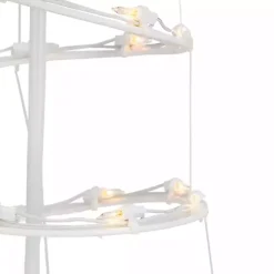 Clearance Pre-Lit Clear White Spiral Tree, 4 ft. Outdoor Christmas Decorations