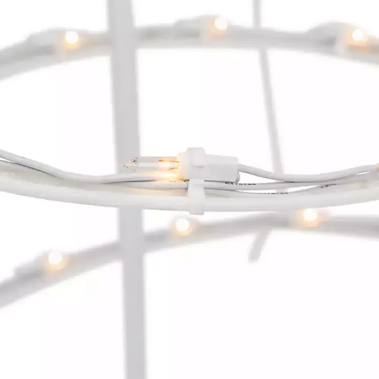 Clearance Pre-Lit Clear White Spiral Tree, 4 ft. Outdoor Christmas Decorations