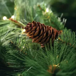 Discount Pre-Lit Mixed Pine and Pinecone Christmas Wreath Christmas Wreaths