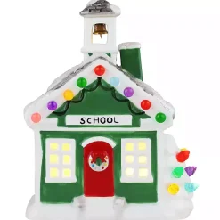 Outlet Pre-Lit Nostalgic Christmas Schoolhouse Christmas Decorations