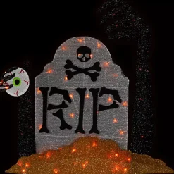 Discount Pre-Lit RIP Tombstone Outdoor Decoration Halloween