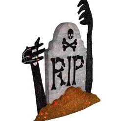 Discount Pre-Lit RIP Tombstone Outdoor Decoration Halloween