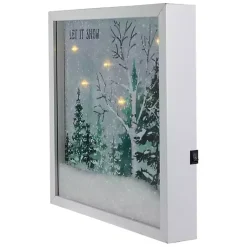 Pre-Lit Snowglobe Landscape Framed Art Print Christmas Art & Wall Decor