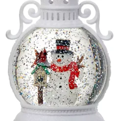 Outlet Pre-Lit Snowman and Cardinal Snow Globe Christmas Decorations