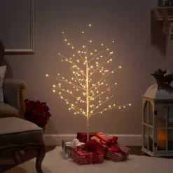 Hot Pre-Lit White Branches Christmas Tree, 47 in. Christmas Trees