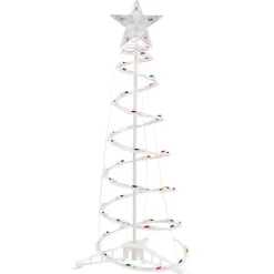 Best Pre-Lit White Spiral Christmas Tree, 3 ft. Outdoor Christmas Decorations