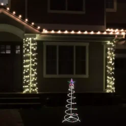 Best Pre-Lit White Spiral Christmas Tree, 3 ft. Outdoor Christmas Decorations