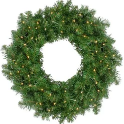 New Pre-Lit Whitmire Pine Christmas Wreath Christmas Wreaths