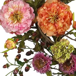 Sale Pretty Peony Garden Mix Wreath Wreaths