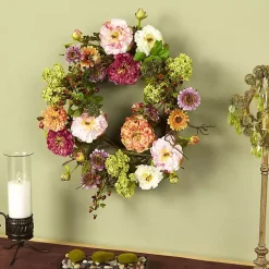 Sale Pretty Peony Garden Mix Wreath Wreaths