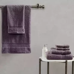 Kirklands Home Bath Towels|Egyptian Cotton 6-pc. Towel Set Purple