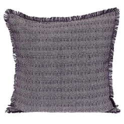 Discount Woven Stripes Fringe Pillow Pillows