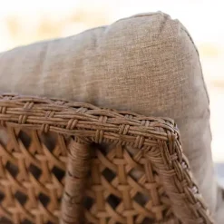 Kirklands Home Outdoor Seating|Rattan Scoop Chairs with Cushions, Set of 2