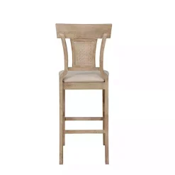 Kirklands Home Bar Stools & Counter Height Stools|Ray with Washed Finish Bar Stool Brown