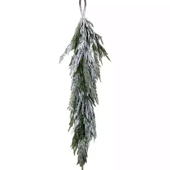 Discount Real Touch Flocked Norfolk Pine Garland Christmas Arrangements & Garland