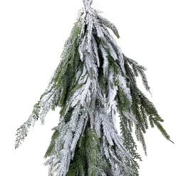 Discount Real Touch Flocked Norfolk Pine Garland Christmas Arrangements & Garland