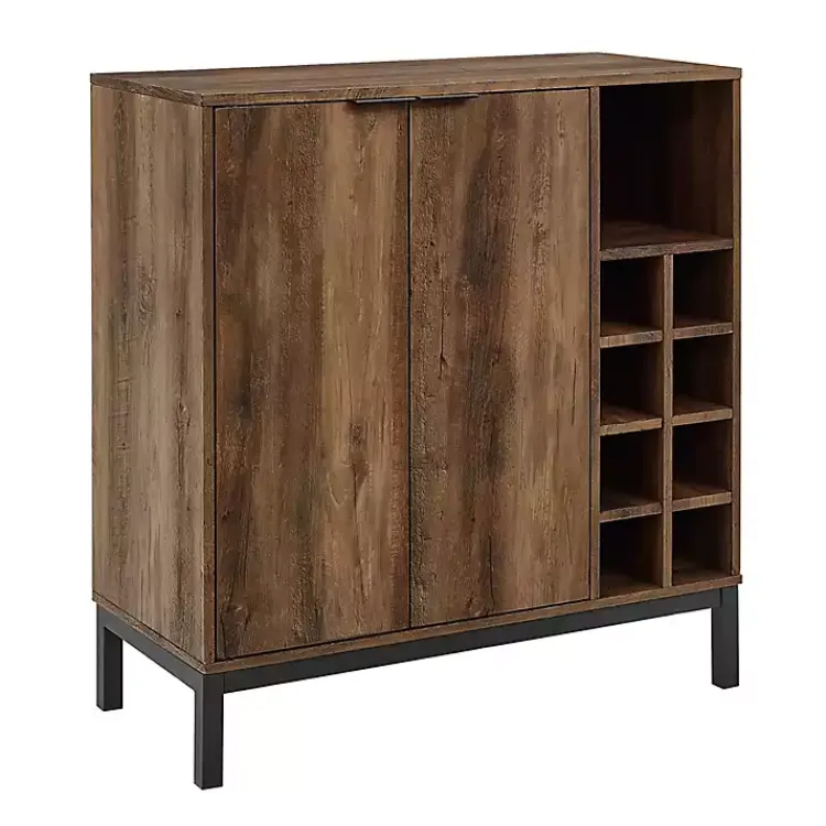 Kirklands Home Cabinets & Sideboards|Reclaimed Wood Industrial Bar Cabinet Brown