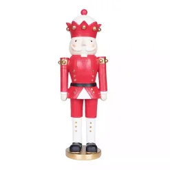 Online Red and Gold Nutcracker Figurine Christmas Decorations
