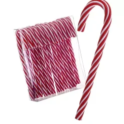Clearance Red and White Candycane Ornaments, Set of 12 Christmas Ornaments