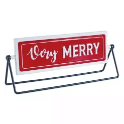 Outlet Red and White Reversible Christmas Signs, Set of 2 Christmas Decorations