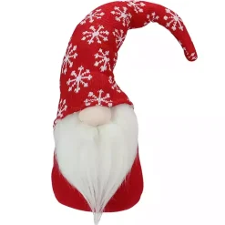 Red and White Snowflake Christmas Gnome Christmas Decorations