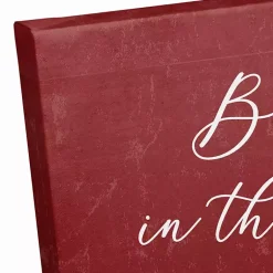 Outlet Red Believe Magic of Christmas Canvas Wall Plaque Christmas Art & Wall Decor