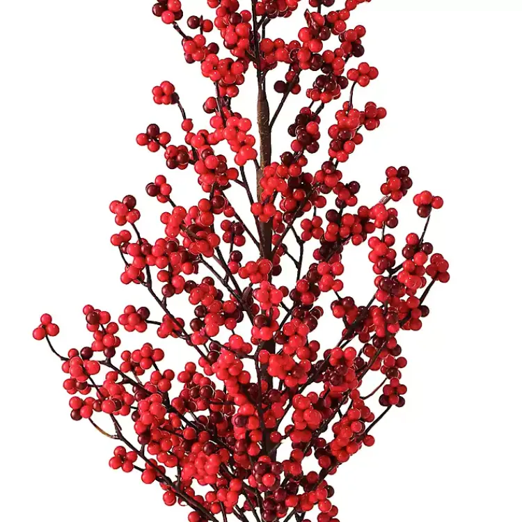 Online Berry Christmas Arrangement in Metal Pot Christmas Arrangements & Garland