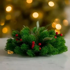 Online Red Berry Pine Christmas Orb Christmas Arrangements & Garland