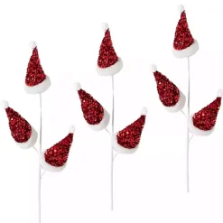 Best Glitter Santa Spray Stems, Set of 3 Christmas Tree Decorations