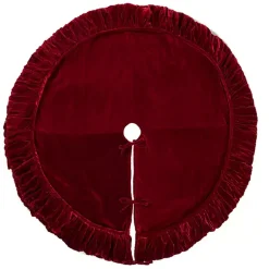 Best Plush Velvet Border Lined Tree Skirt, 72 in. Christmas Tree Skirts & Collars