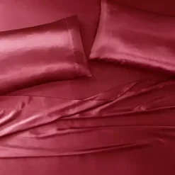 Kirklands Home Bed Sheets|Satin King 2-pc. Pillow Case Set Red