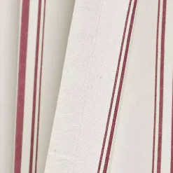 Kirklands Home Curtains & Drapes|Stripe Farmhouse Curtain Panel Set, 95 in. Red