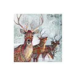Sale Reindeer Friends Canvas Art Print Christmas Art & Wall Decor