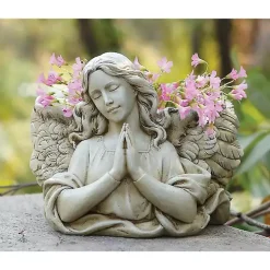 Kirklands Home Planters|Resin Angel Planter
