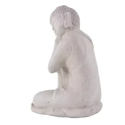 Kirklands Home Garden Statues|Resting Buddha Statue Gray